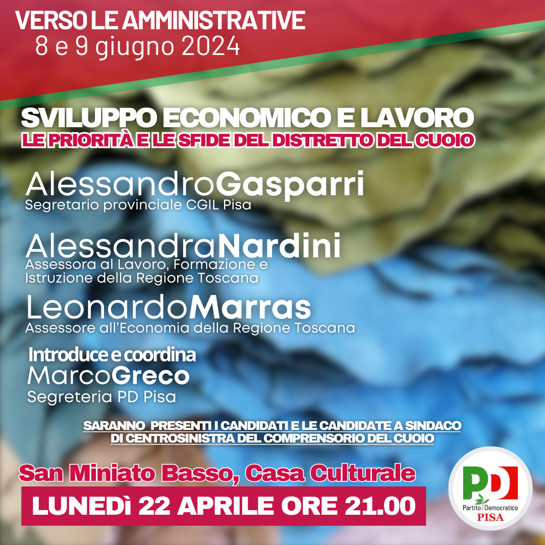 Sviluppo economico e lavoro: le priorità e le sfide del distretto del cuoio